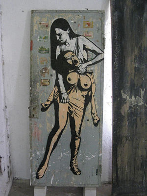 Dolk on reclaimed door.jpg