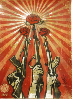Obey Gun Rose